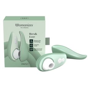 Вакуумний кліторальний стимулятор, Womanizer Liberty 2 Sage, світло-зелений Sex Aura