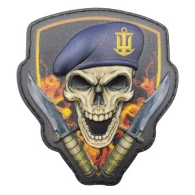 Патч / шеврон Череп у береті ВМС