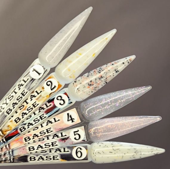 Crystal base Mi #2 (молочна база із золотою поталлю) 8мл | Зображення 1