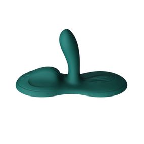 Sit-on-top смарт-вібратор Zalo – Flora Smart Vibrating Pad Turquoise Green, 9 моторів Sex Aura