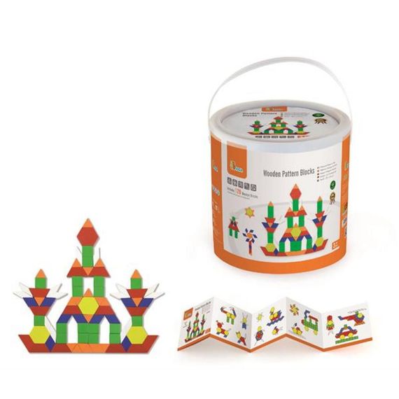 Конструктор Viga Toys Набір будівельних блоків (50065) | Зображення 1