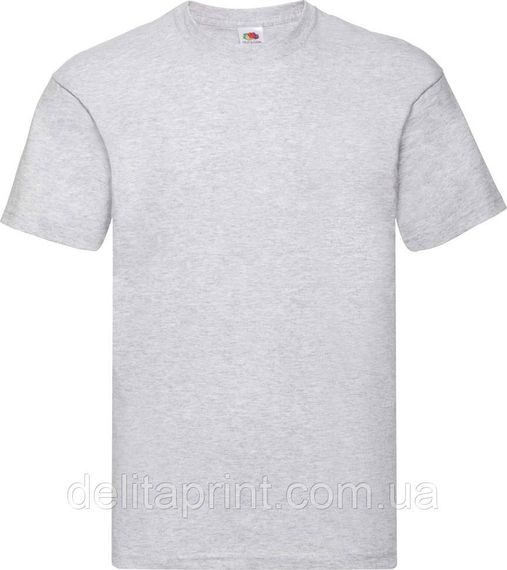 Футболка Fruit of the Loom Valueweight Fitted Сірий Меланж XL