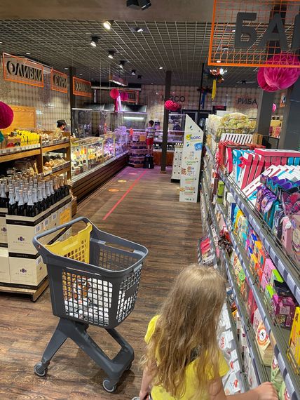 Купівельний візок Shopping Basket UP.80 жовтий, 80л, Іспанія, Жёлтый | Зображення 3
