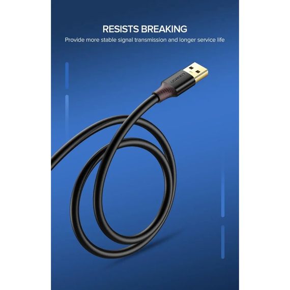 Дата кабель USB 3.0 AM/AF 1.0m US129 black Ugreen (10368) | Зображення 4