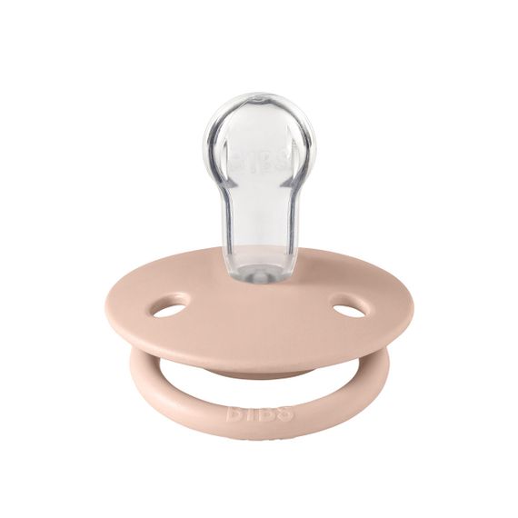 Соска пустушка BIBS De Lux Silicone (кругла) 0-36 міс – Blush