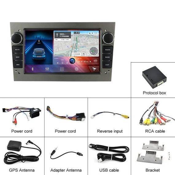 Штатна магнітола Opel Universal 8 Android 12 4+32GB Carplay IPS (42430-7032A-32GB_5775) | Зображення 4