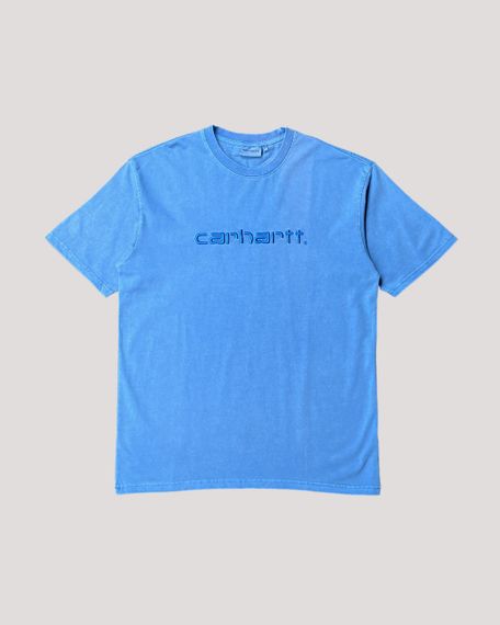 Футболка Carhartt WIP Script T-shirt Washed Blue XL