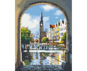 Картина по номерам "Городская арка" BS4652 40х50