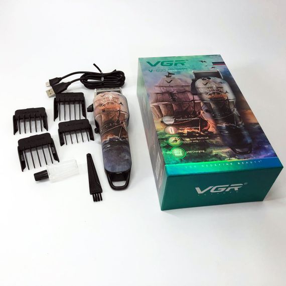 Машинка для стрижки з насадками бездротова VGR, Машинка для стрижки волосся професійна JR-83 | Зображення 7