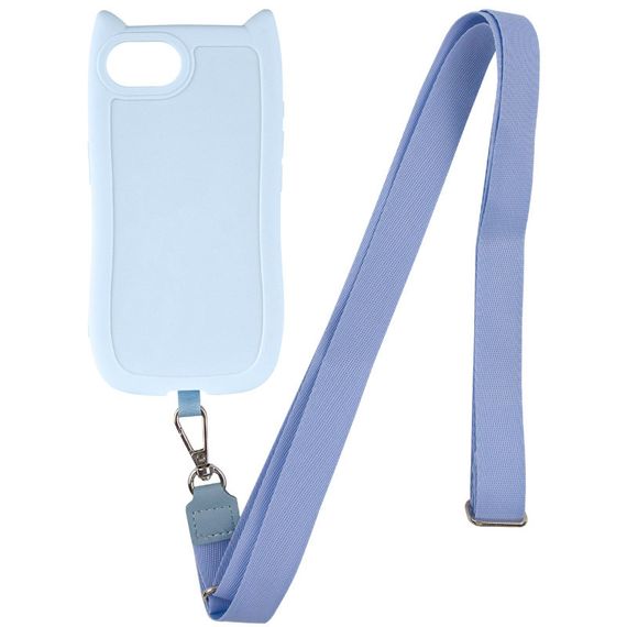 Чехол TPU GETMAN Cat with straps для Apple iPhone 16e (6.1") Blue