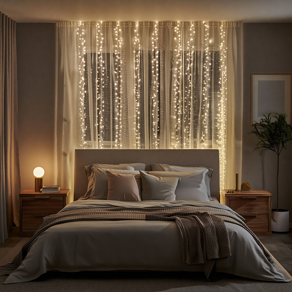 Новорічна гірлянда Хвойна лапа 3х2 м 400 LED Жовте світло D400LED2MY | Зображення 1