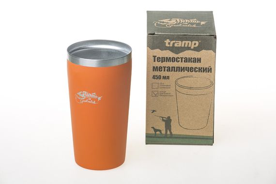 Термостакан металлический Tramp (450мл) оранжевый TRC-102 | Зображення 1