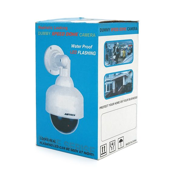 Муляж внешней камеры уличная купольная белая Ø58mm | Зображення 2