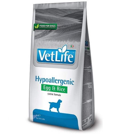Сухий корм для собак із харчовою алергією Farmina Vet Life Dog Hypoallergenic Egg, 2 кг | Зображення 1