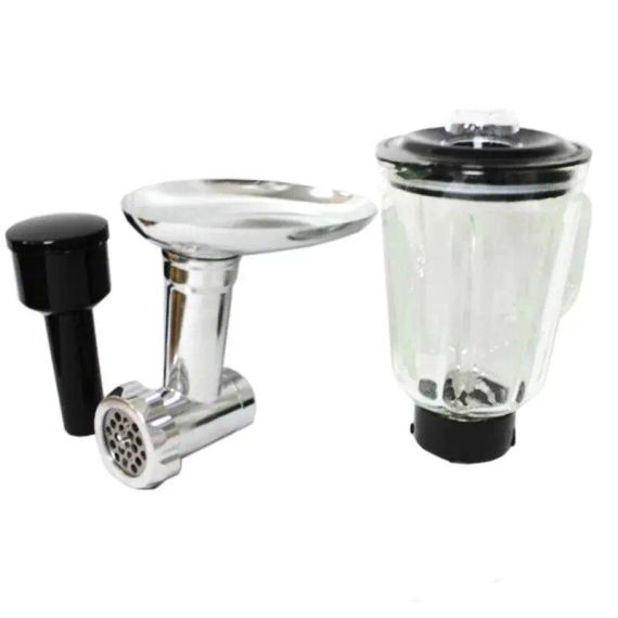 Кухонний комбайн 3 в 1 Rainberg RB-8080 Тістоміс / М'ясорубка / Блендер / Планетарний міксер 4200В | Зображення 2