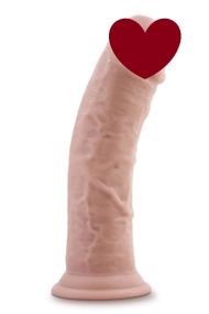 Фалоімітатор реалістичний Dr. Shepherd Blush, з присоскою, силіконовий, бежевий, 20 х 5 см Sex Aura