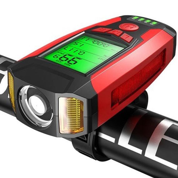 Фонарь для велосипеда с зарядным устройством AS0808-XPG+2LED(yellow)+2COB(red), Фонарик для велосипеда IC-27 | Зображення 6