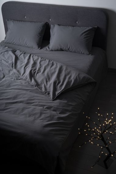 Комплект постільної білизни SoundSleep Stonewash Dark Gray сімейний 160х220 см темно-сірий (92669505) | Зображення 5