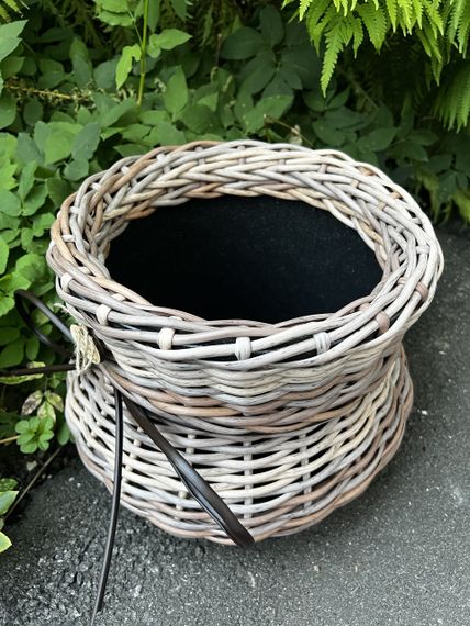 Кашпо плетене 8 л «Бландж» — декоративне кашпо для квітів, ручне плетіння | Зображення 3