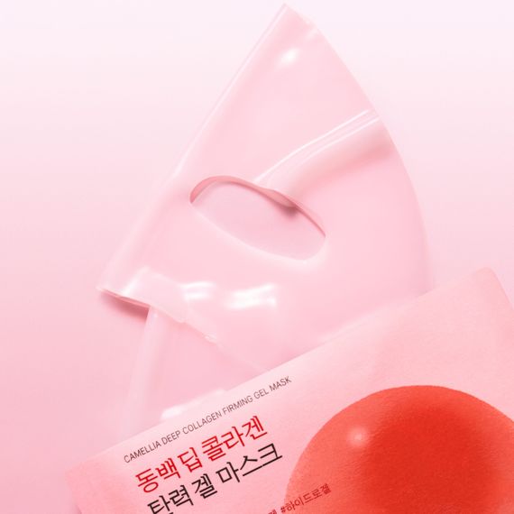 Гелевая маска с коллагеном ROUND LAB Camellia Deep Collagen Firming Gel Mask (34 ml) | Зображення 2