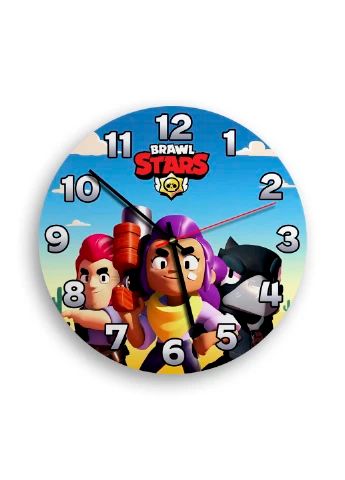 Годинник настінний Brawl stars 1 круглий