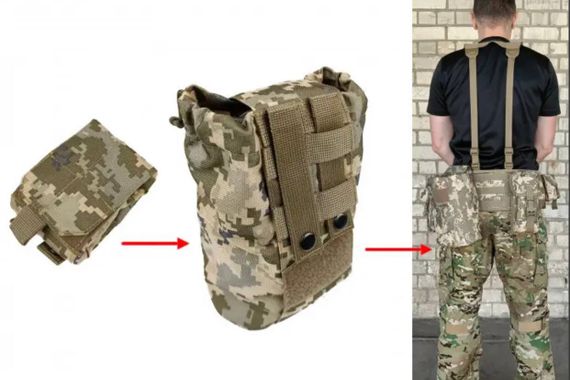 Підсумок для скидання магазинів піксель ЗСУ MM-14 (MOLLE, на тактичний пояс, розвантаження, РПС) | Зображення 2