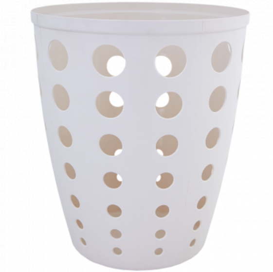 Корзина для паперу 13,5л пластик біла троянда Євро Алеана