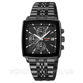 Чоловічі годинники стильні годинники для чоловіка SKMEI 2434BKSI кварцові чоловічі EY-89