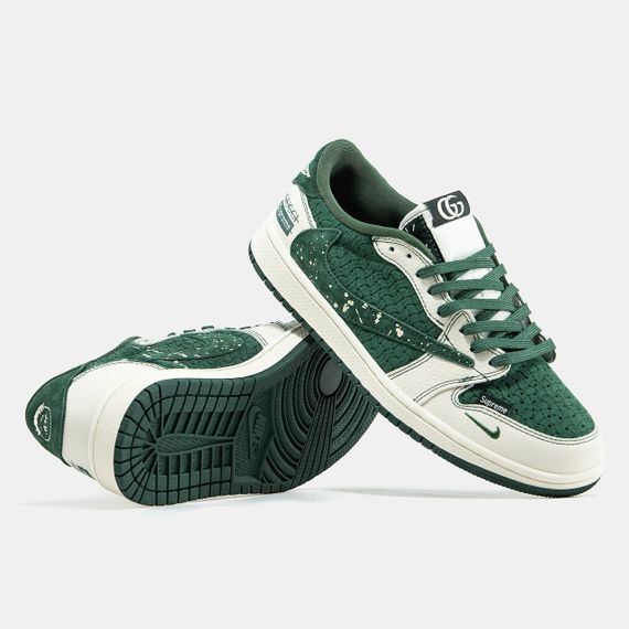 Кросівки New Air Jorgan 1 Low x Trav1is Sco1tt x Guc1ci x Supreme / New  топ весна / осінь 2365 43 27.5 | Зображення 4