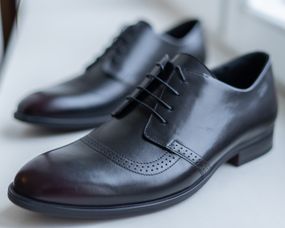 Бордовые туфли из кожи 39 размера