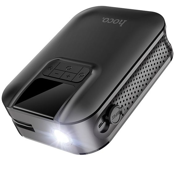 Автомобільний насос Hoco S53 Breeze portable portable smart air pump Black | Зображення 3