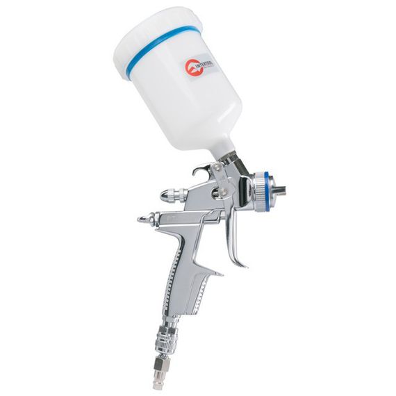 Фарбопульт пневматичний HVLP II професійний, форсунка 1.3 мм, верхній пластиковий бачок 600 мл, 2 бар | Зображення 5