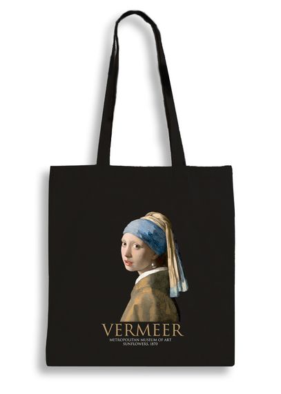 Екошопер Букопт BK4074 VERMEER "Дівчина з перловою сережкою" чорний | Зображення 1