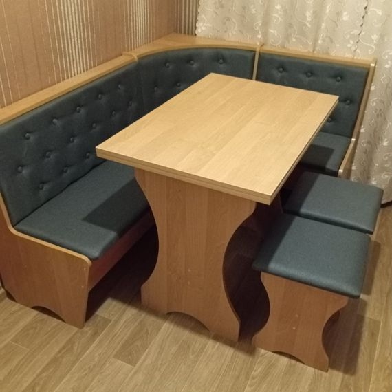 Кухонний розкладний стіл 59 на 89 см. Мебель Сервіс - Вільха | Зображення 1
