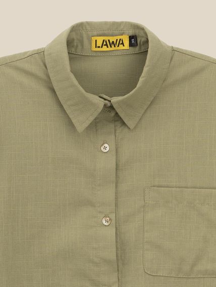Сорочка однотонна жіноча LAWA K-WTC02312 XS Світло-оливковий shop (2000999613678) | Зображення 1