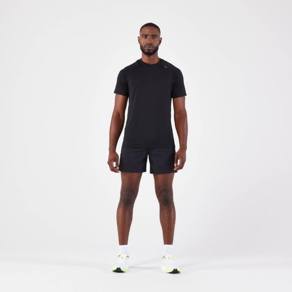 Футболка чоловіча Kiprun Run для бігу чорна - XL.