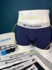 Трусы мужские Columbia, Хлопковые трусы Коламбія Премиум качества, трусы боксеры Columbia Темно-Синий, L