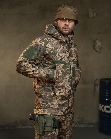 Демісезонний тактичний костюм софтшель Softshell rocket піксель НП4862 | Зображення 5