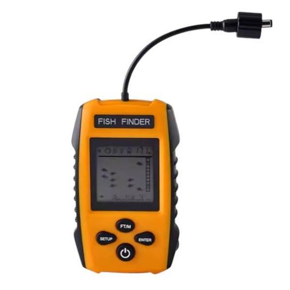 Ехолот для риболовлі Fish Finder Чорний з жовтим