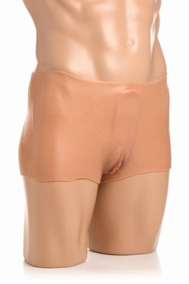 Накладна вагіна Master Series Silicone Vagina + Butt Panties — Large Sex Aura | Зображення 3