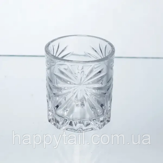 Набір чарок для настоянок Rocks Glass 6 штук по 75 мл з рельєфним візерунком HP-17-8 | Зображення 2