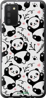 Чохол на Samsung Galaxy A03s A037F Панди "4318u-2381-2448"