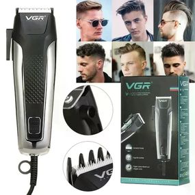 Машинка для стрижки VGR V-120 • Проводной триммер VGR V-120 для волос и бороды с 8 насадками 3–20 мм