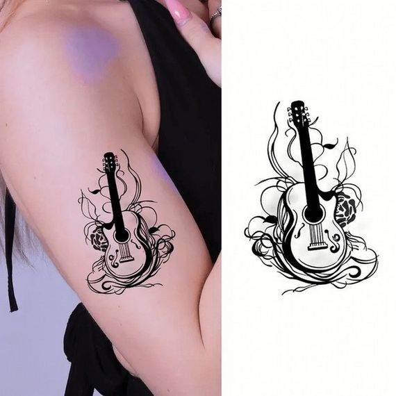 Набор детских временных тату "Черные мини №4" black-tattoo-mini-set-4-H | Зображення 2