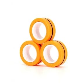 Магнітні кільця, що обертаються, спіннер Stress Relief Magnetic Rings Помаранчевий