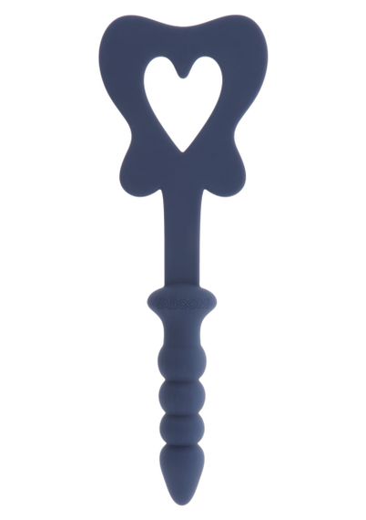 Силіконова шльопанка з тримачем у вигляді анальної пробки Taboom Silicone Supreme, синій Sex Aura | Зображення 2