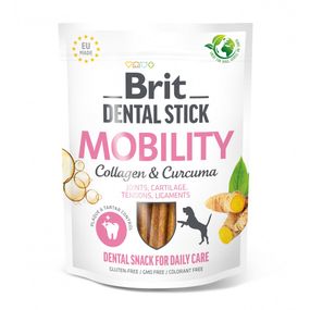 Ласощі Brit Dental Stick Mobility для дорослих собак з колагеном і куркумою для мобільності суглобів 7 шт 251 г