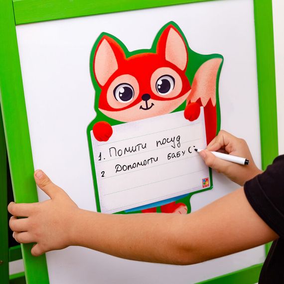 Магнитная доска "Лисица" с маркером Vladi Toys VT3601-21 (укр.) | Зображення 2