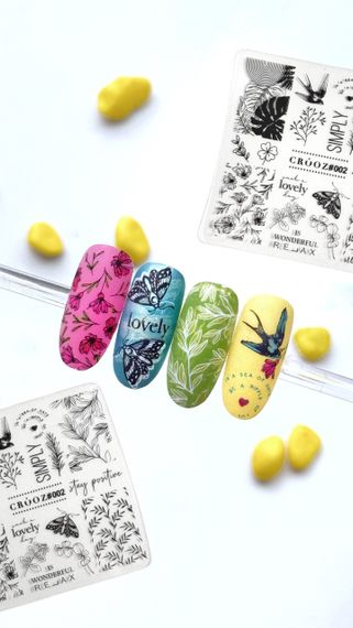 Пластина для стемпінгу Crooz 02 (6 х 6см)