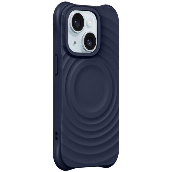 Чохол TPU Orbit with MagSafe для Apple iPhone 15 (6.1") Dark Blue